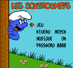 Smurfs, The (Europe) (En,Fr,De,Es) Title Screen